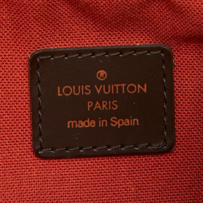 Louis Vuitton Damier Geronimos Shoulder Bag Brown Leather