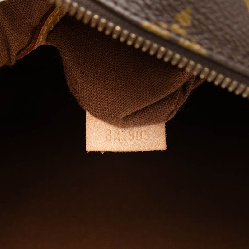 Louis Vuitton Monogram Alma PM Handbag Brown Leather