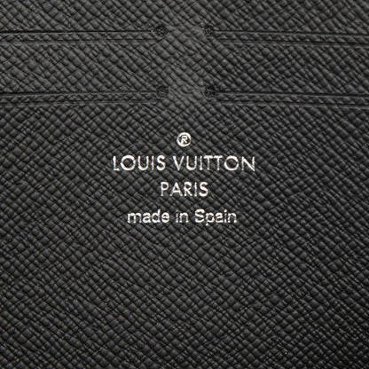 Louis Vuitton Taiga Zippy Dragonne Wallet Black Noir Leather
