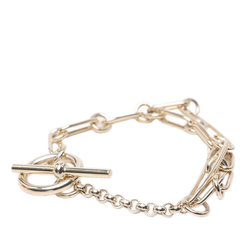 Hermes Chaine D'ancre Punk ST Bracelet Silver