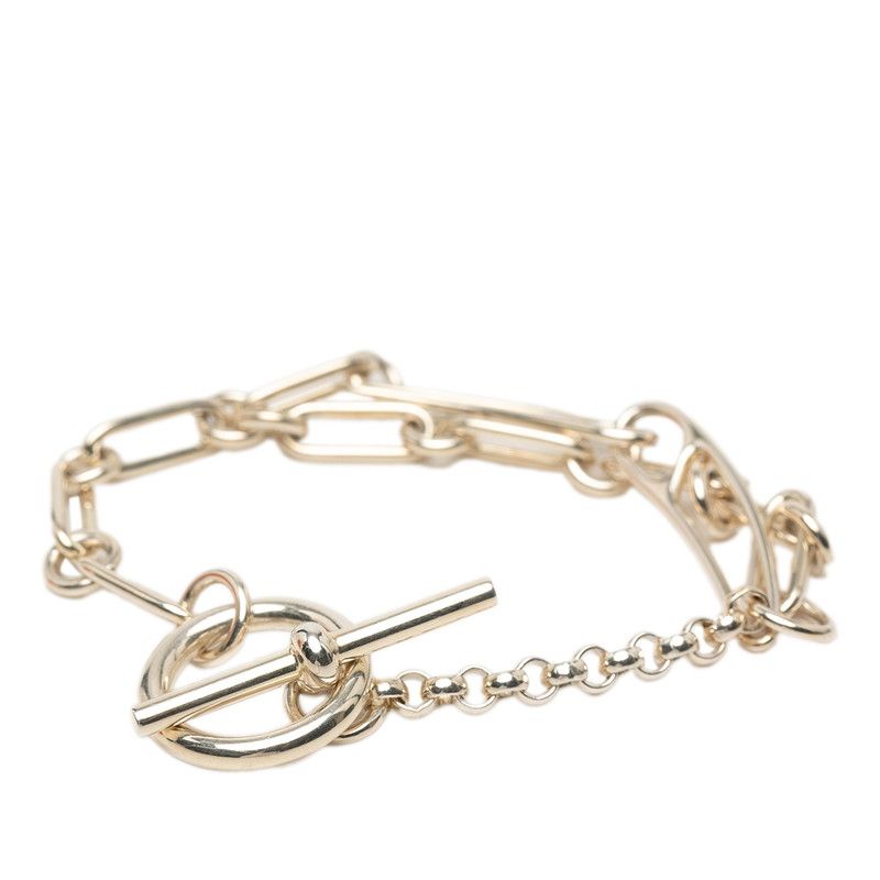 Hermes Chaine D'ancre Punk ST Bracelet Silver