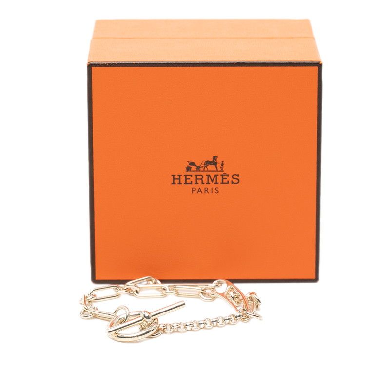 Hermes Chaine D'ancre Punk ST Bracelet Silver