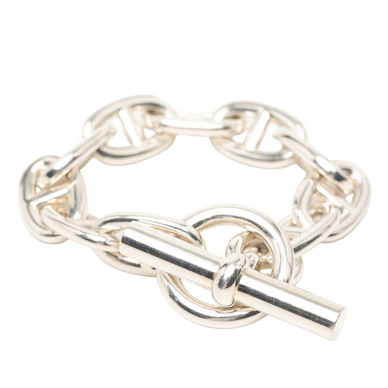 Hermes Chaine D'ancre TGM 10 Links Bracelet Silver