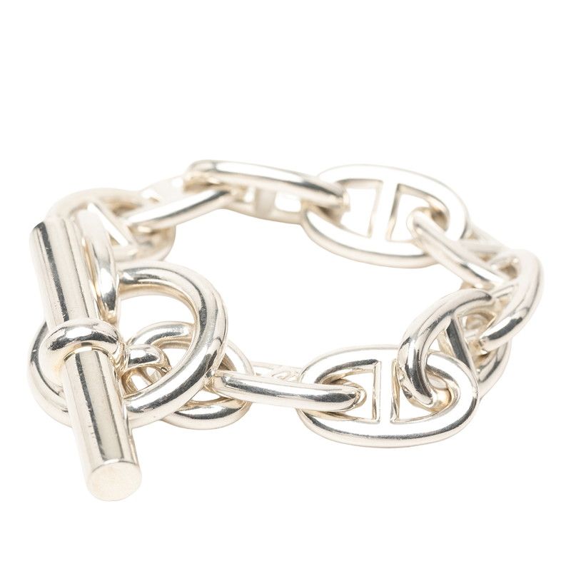 Hermes Chaine D'ancre TGM 10 Links Bracelet Silver