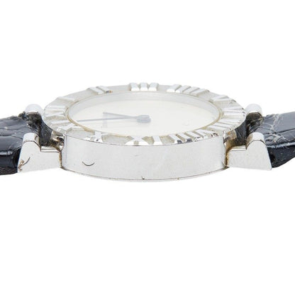 Tiffany & Co Atlas Watch Silver Leather