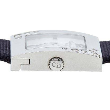 Dior Maris Shell Dial Watch Stainless Steel Leather