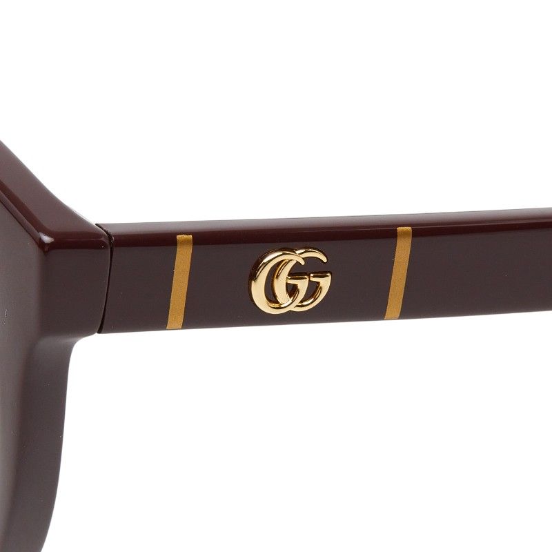 Gucci GG Logo Gradient Asian Fit UV Cut Sunglasses Brown Acetate 1- Eyewear