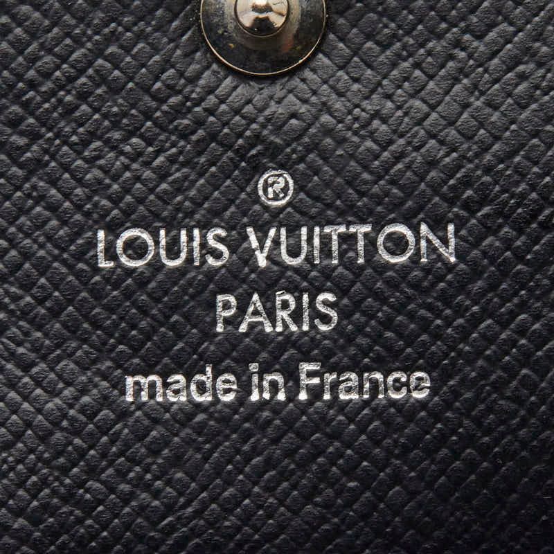 Louis Vuitton Damier Graphite Multicles 6 Key Case Black Leather 1- Key Holder