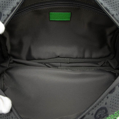 Gucci GG Nylon Small Backpack Belt Bag Red Green Gray Leather Rubber