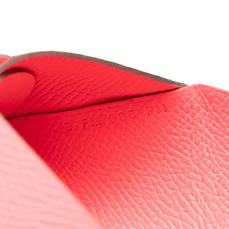 Hermes Calvi Duo Bifold Coin Purse Rose Azalea Pink Veau Epsom