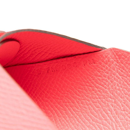 Hermes Calvi Duo Bifold Coin Purse Rose Azalea Pink Veau Epsom