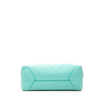 Tiffany & Co 2-Way Shoulder Bag Cobalt Blue Leather