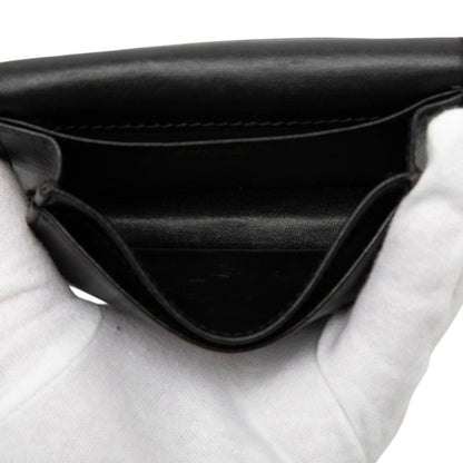 Prada Logo Coin Purse Nero Black Vitterom Leather