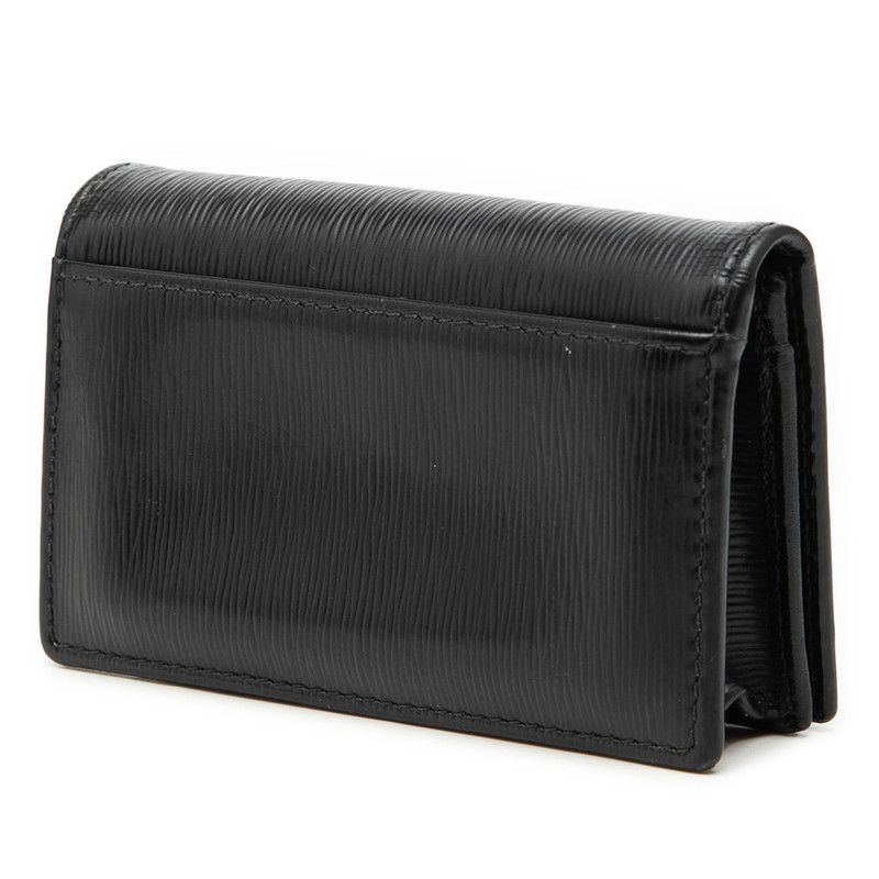 Prada Logo Coin Purse Nero Black Vitterom Leather