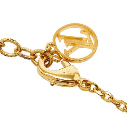 Louis Vuitton Necklace Logo Mania Gold Silver Plated Metal