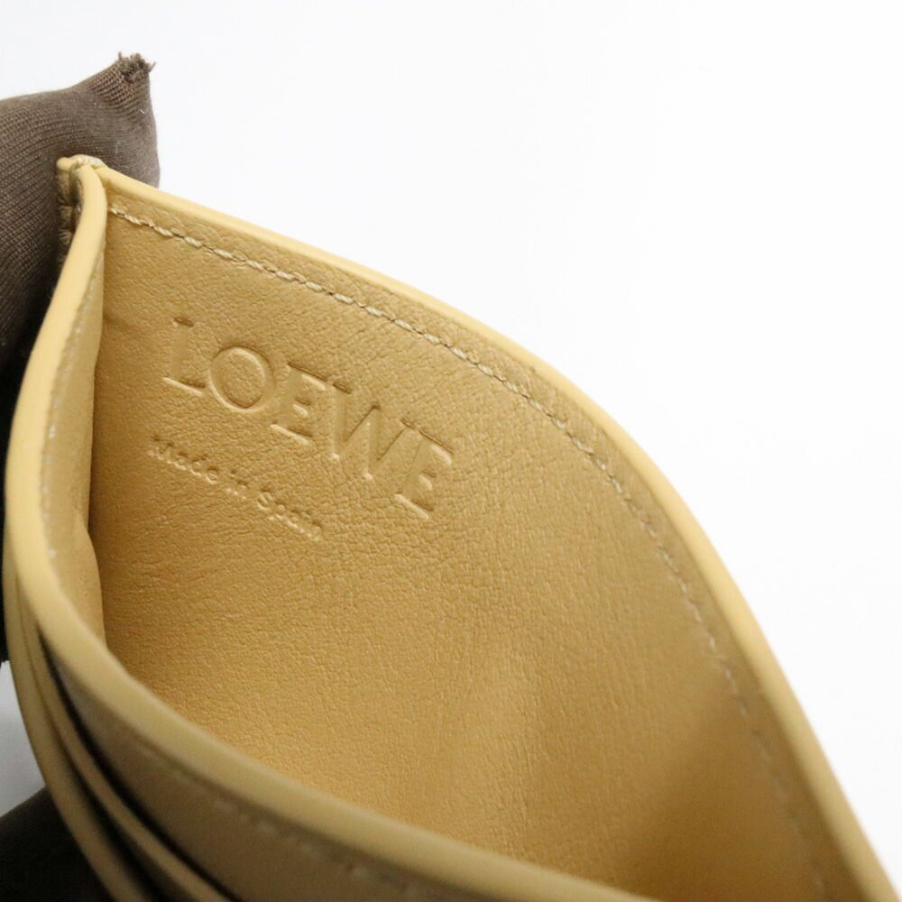 Loewe Puffer Anagram Plain Card Holder Dark Butterfly Leather