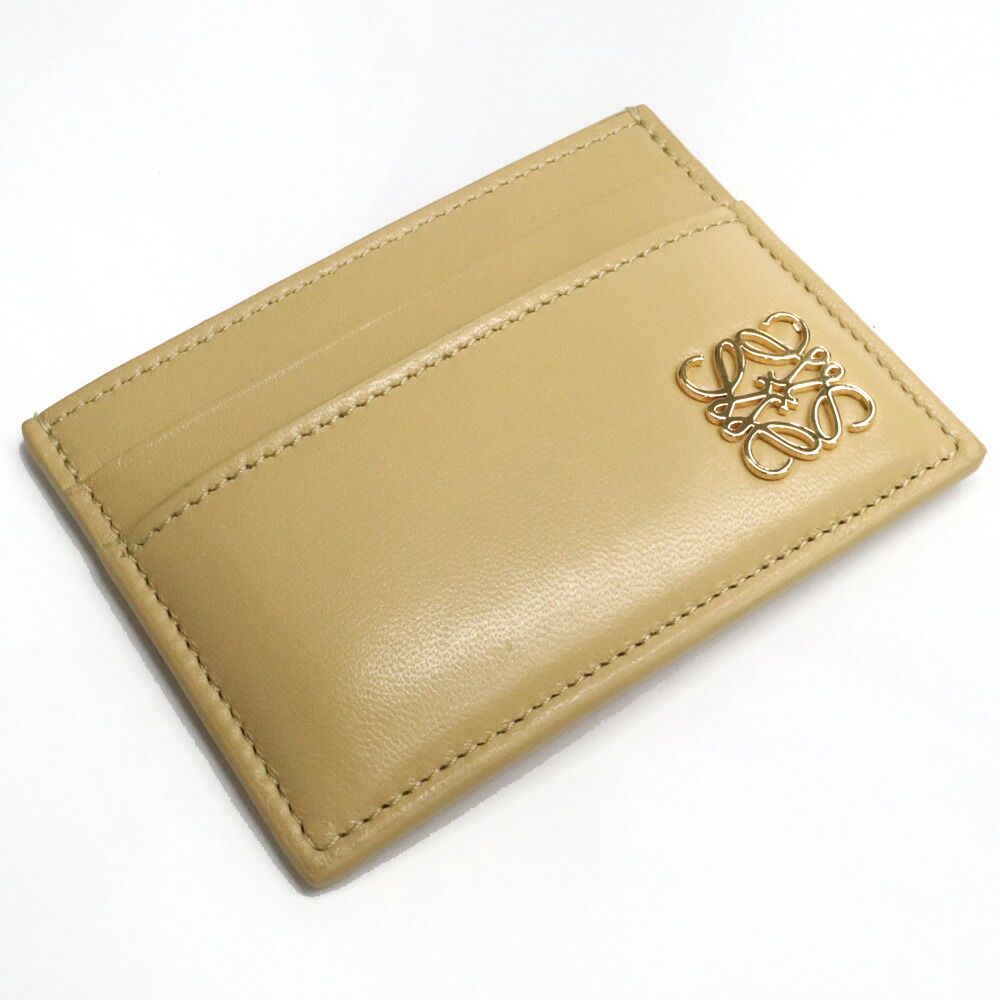 Loewe Puffer Anagram Plain Card Holder Dark Butterfly Leather