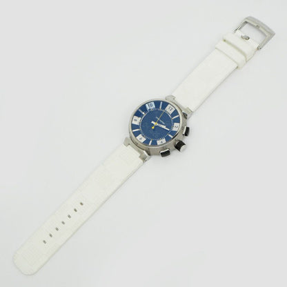 Louis Vuitton Tumble in Black Dial Stainless Steel Rubber Quartz Watch Battery