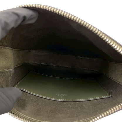 Gucci GG Pattern Small Messenger Bag Leather Crossbody Green