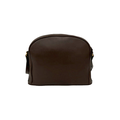 Saint Laurent Yves Vintage Quilted Leather Shoulder Bag Pochette Brown