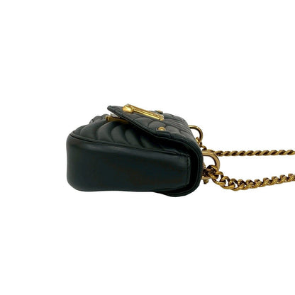 Louis Vuitton Chain PM New Wave Leather 2-Way Shoulder Bag Black