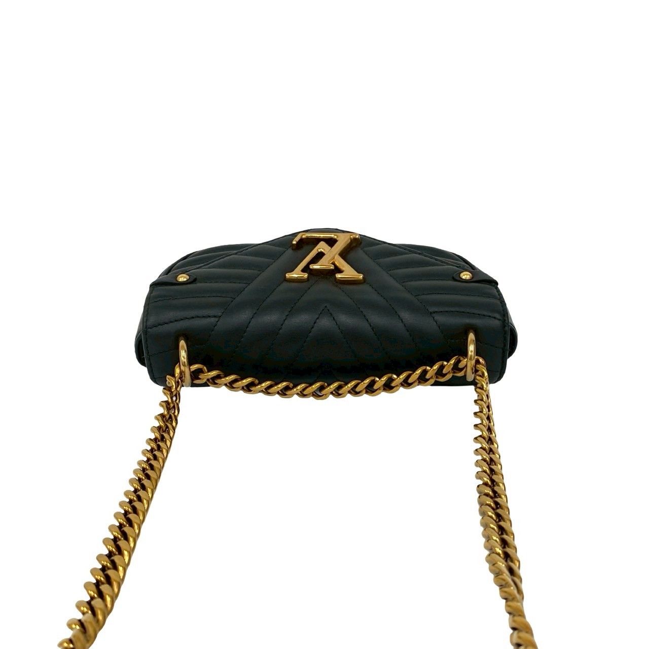Louis Vuitton Chain PM New Wave Leather 2-Way Shoulder Bag Black