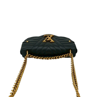 Louis Vuitton Chain PM New Wave Leather 2-Way Shoulder Bag Black