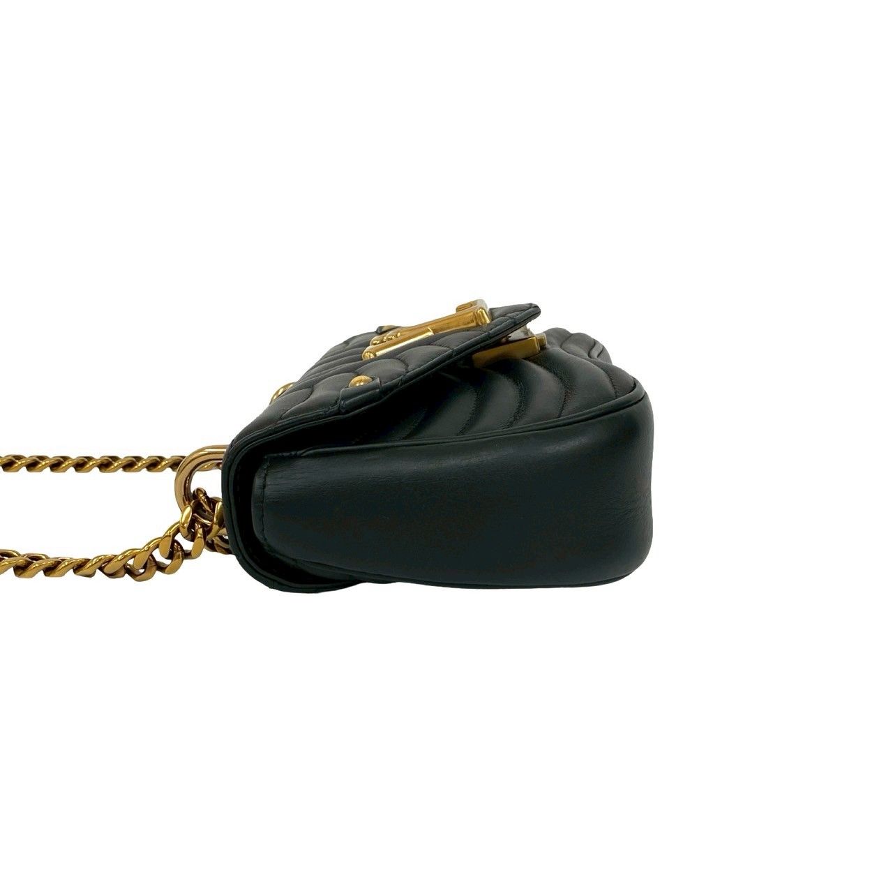 Louis Vuitton Chain PM New Wave Leather 2-Way Shoulder Bag Black