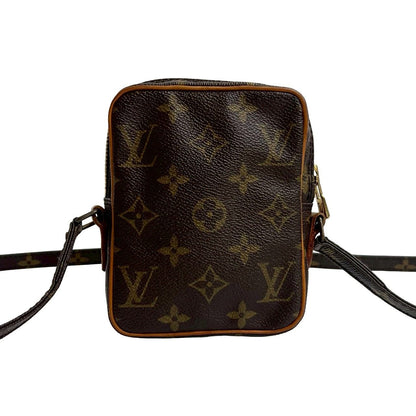 Louis Vuitton Vintage Mini Danube Monogram Leather Shoulder Bag Pochette Brown