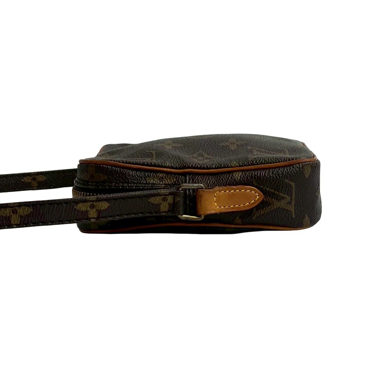 Louis Vuitton Vintage Mini Danube Monogram Leather Shoulder Bag Pochette Brown