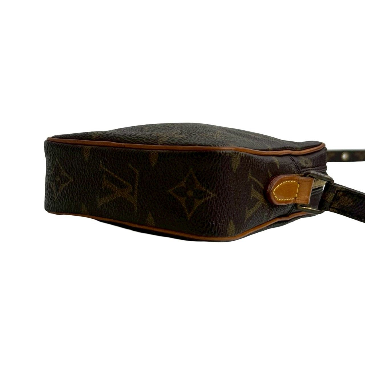 Louis Vuitton Vintage Mini Danube Monogram Leather Shoulder Bag Pochette Brown