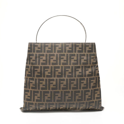 Fendi Handbag Zucca Canvas Metal Handle
