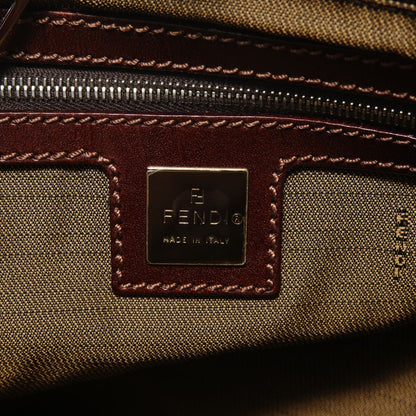 Fendi Handbag Zucca Canvas Metal Handle