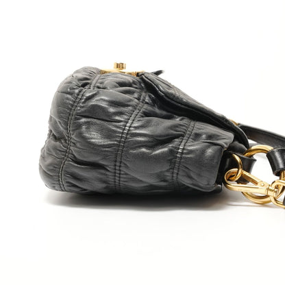 Prada Handbag Leather Black
