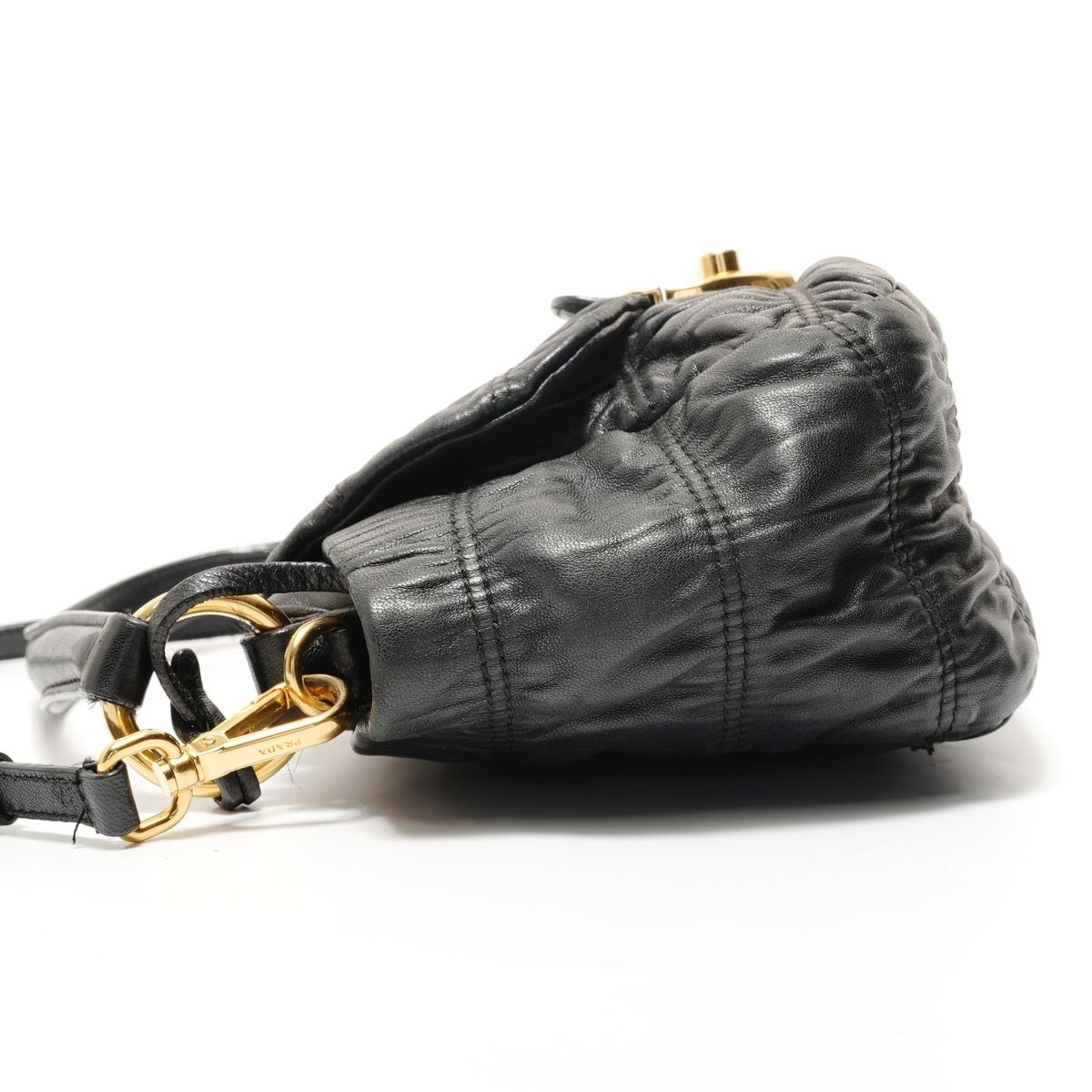 Prada Handbag Leather Black