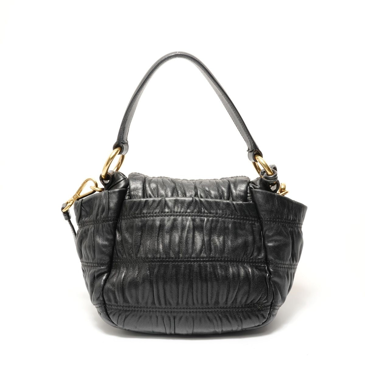 Prada Handbag Leather Black