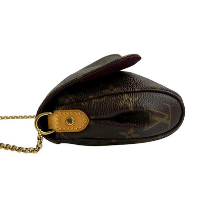 Louis Vuitton Favorite PM Monogram Leather 2-Way Shoulder Bag Brown