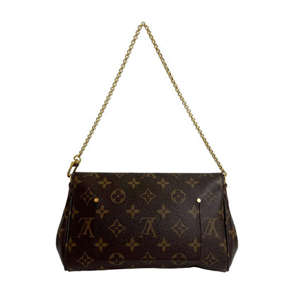 Louis Vuitton Favorite PM Monogram Leather 2-Way Shoulder Bag Brown