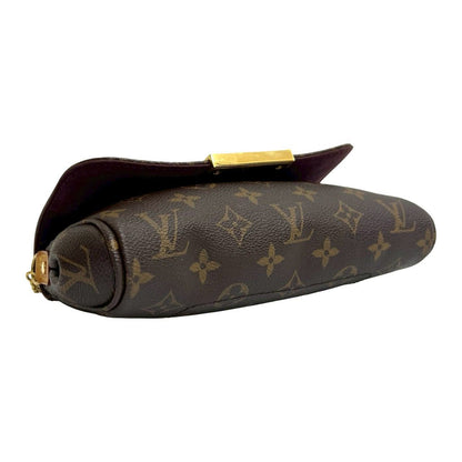 Louis Vuitton Favorite PM Monogram Leather 2-Way Shoulder Bag Brown