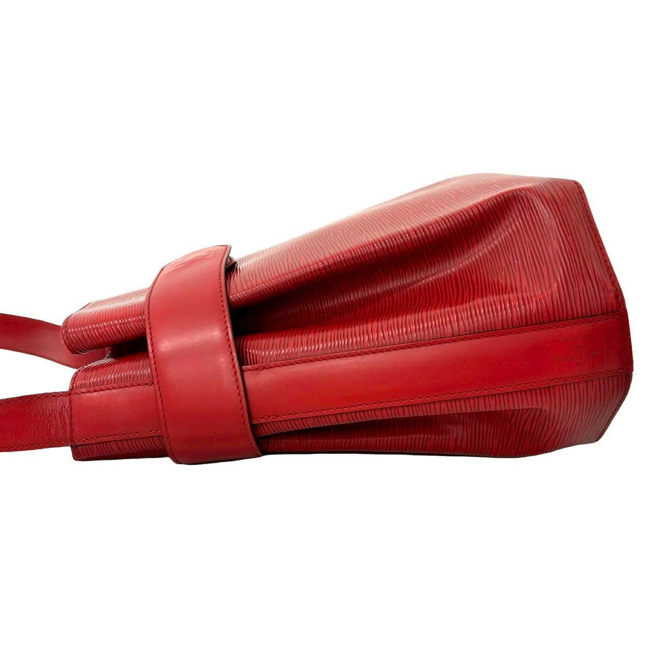 Louis Vuitton Vintage Sac Depot Epi Leather Shoulder Bag Tote Red