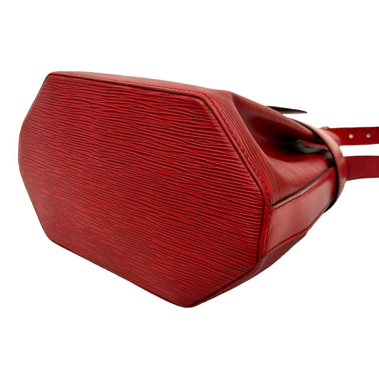 Louis Vuitton Vintage Sac Depot Epi Leather Shoulder Bag Tote Red
