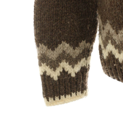 Celine Phoebe Philo Era Knit Sweater High Neck Long Sleeve Nordic Pattern S