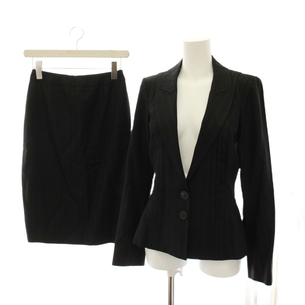 Dior Suit Set Top and Bottom Tailored Jacket Tight Skirt Knee Length 36 YM