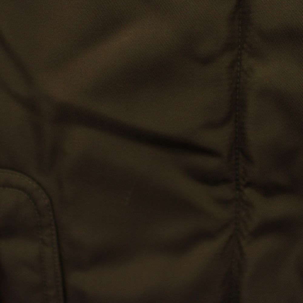 Max Mara Down Jacket Coat Stainless Steel Long Zip Up Nylon I 38 Brown