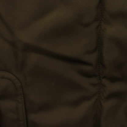 Max Mara Down Jacket Coat Stainless Steel Long Zip Up Nylon I 38 Brown