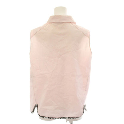 Dior Sleeveless Shirt Blouse 40 Pink YM