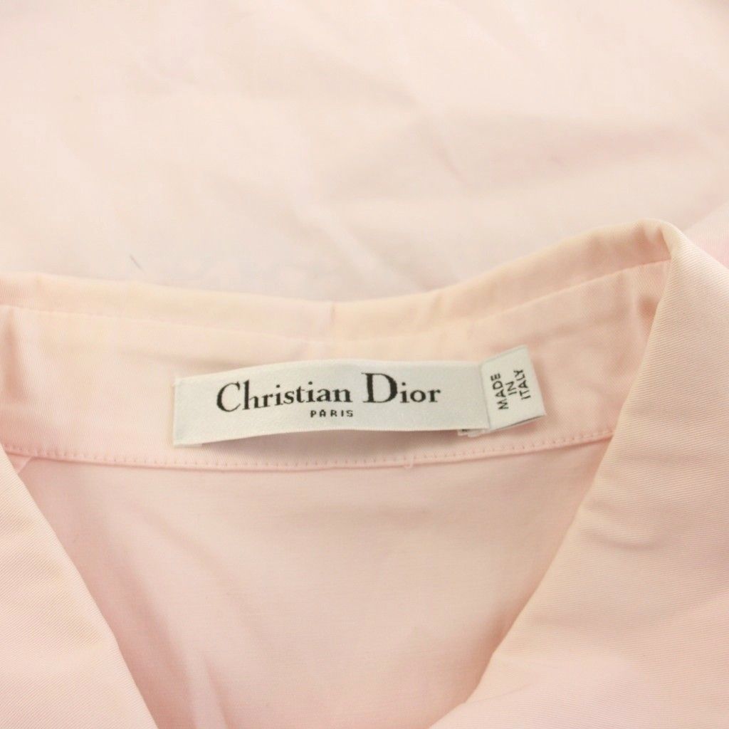 Dior Sleeveless Shirt Blouse 40 Pink YM