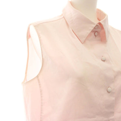 Dior Sleeveless Shirt Blouse 40 Pink YM