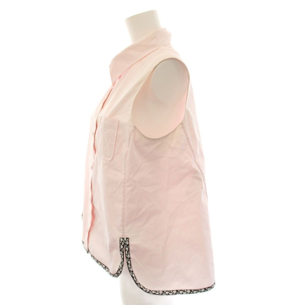 Dior Sleeveless Shirt Blouse 40 Pink YM