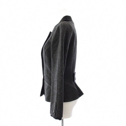 Louis Vuitton Suit Stainless Steel Jacket Tight Skirt Knee Length 36 Gray